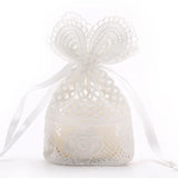3pcs Hollow Lace Jewelry Bags Party Gift Drawstring Pouches