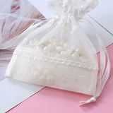 3pcs Lace Jewelry Gift Bags Hollow Flower Drawstring Pouches