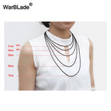 3pcs 1-3mm Leather Cord Necklace Wax Rope Stainless Steel Clasp DIY Jewelry