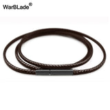 3pcs Leather Cord Necklace Wax Rope Chain DIY Jewelry Making
