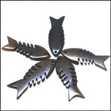 3pcs Fish Carved Bone Beads 40mm DIY Accessories Charm Pendants Making