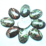 3pcs Brazilian Stone Bamboo Agate Cabochons 22x30mm for Pendants Jewelry Making