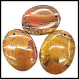3pcs Chinese Red Stone Pendants for Necklaces