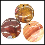 3pcs Chinese Red Stone Pendants for Necklaces