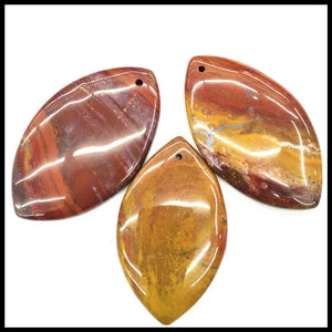 3pcs Chinese Red Stone Pendants for Necklaces