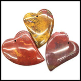 3pcs Chinese Red Stone Pendants for Necklaces