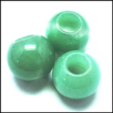 3pcs Gemstone European Beads for Bracelet Making 20mm Size