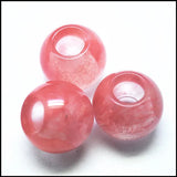 3pcs Gemstone European Beads for Bracelet Making 20mm Size