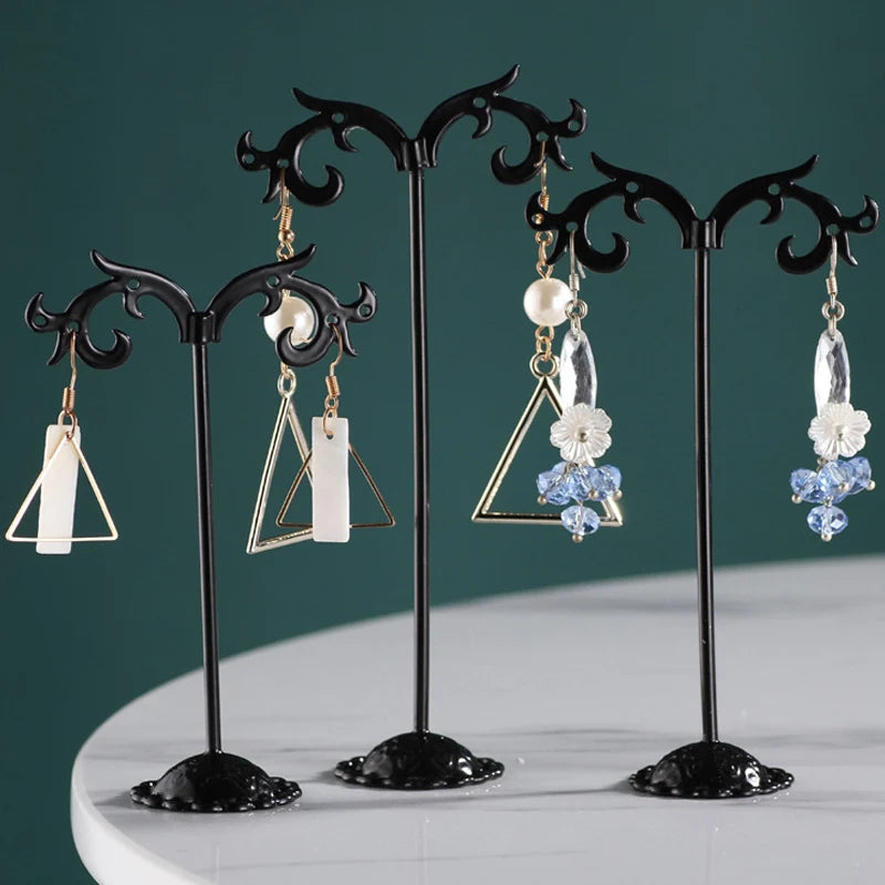 Metal Earrings Jewelry Organizer T Bar Stand Holder