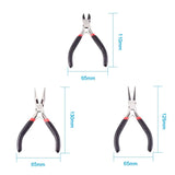 3pcs Round Nose Pliers Side-Cutting Pliers Kit for Jewelries