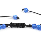 3pcs/set 4mm Natural Stone Adjustable Braid Bracelet Agat Jaspers Bead Bracelets