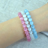 Opal Beads Bracelet Bangle for Women Moonstone Braclet
