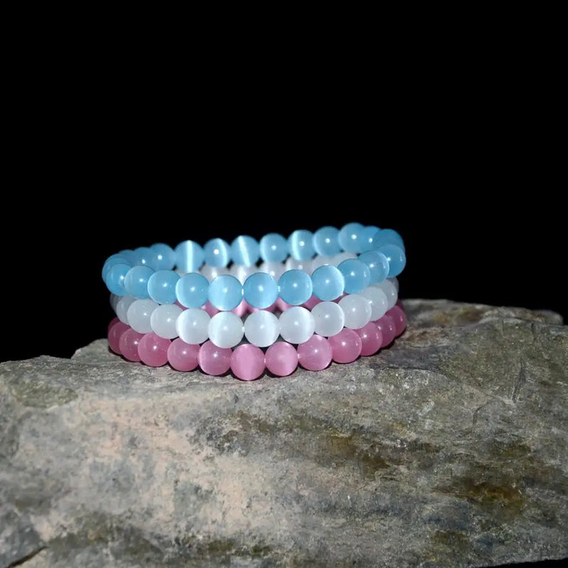Opal Beads Bracelet Bangle for Women Moonstone Braclet