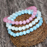 Opal Beads Bracelet Bangle for Women Moonstone Braclet