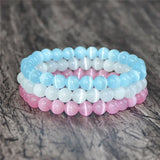 Opal Beads Bracelet Bangle for Women Moonstone Braclet