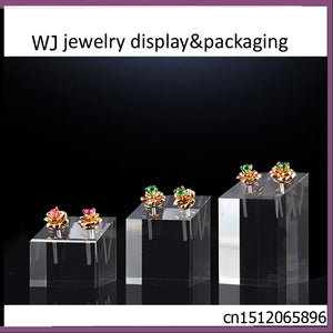 3pcs/set Acrylic Earrings Studs Stands Holder Jewelry Display