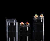 3pcs/set Acrylic Earrings Studs Stands Holder Jewelry Display