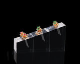 3pcs/set Acrylic Earrings Studs Stands Holder Jewelry Display