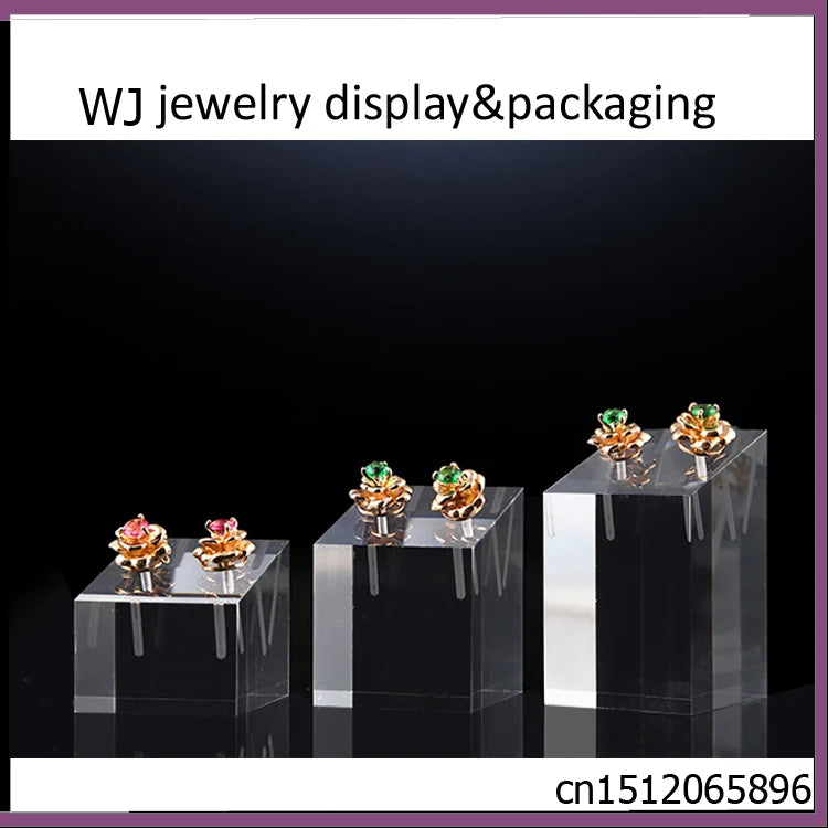 3pcs/set Acrylic Earrings Studs Stands Holder Jewelry Display