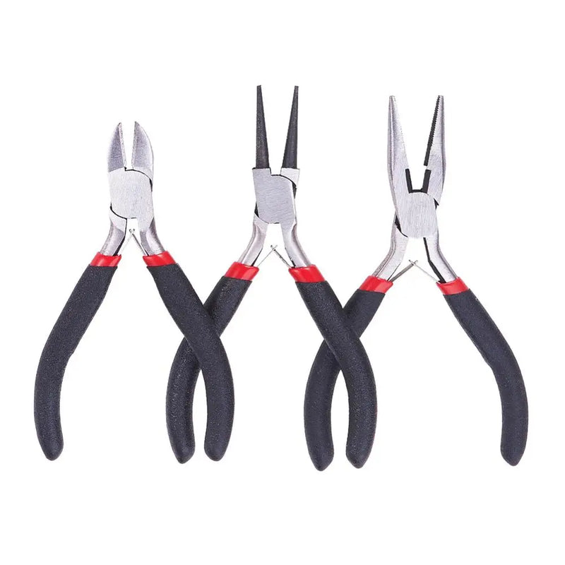 3pcs Jewelry Tool Sets Polishing Side-Cutting Pliers Wire-Cutter Pliers