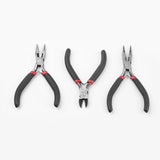 3pcs Jewelry Tool Sets Wire-Cutter Pliers Round Nose Pliers 110~125x60mm