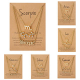 12 Constellation Necklace For Women Zodiac Sign Horoscope Choker Couple Jewelry