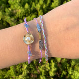 3pcs Seed Bead Friendship Bracelets Mix Braid DIY Rope Bangles