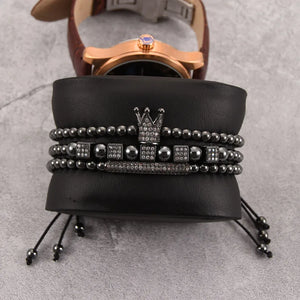 Zircon Bracelets Cubic Micro Pave CZ Charm Braided Bracelet