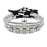 Zircon Bracelets Cubic Micro Pave CZ Charm Braided Bracelet