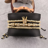 Zircon Bracelets Cubic Micro Pave CZ Charm Braided Bracelet
