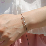 3pcs Natural Chip Quartzs Stone Bracelet Set Multi-layer Beads Wristbands