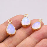 3pcs Natural Rose Quartz Amethyst Stone Pendants Set for Jewelry Making