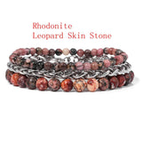 Natural Stone Bracelet Set Couples Amethysts Tiger Eye Jewelry
