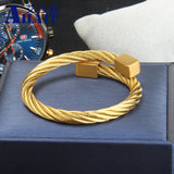 3pcs Roman Number Friendship Bangles Bracelet Set