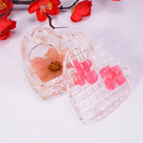 Resin Trinket Box Molds Set Silicone Jewelry Storage Box Heart Shape Cut Molds