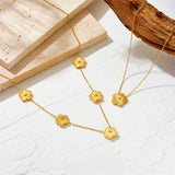 Stainless Steel Clover Jewelry Set for Women Gift