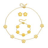 Stainless Steel Clover Jewelry Set for Women Gift