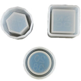 3pcs Silicone Mold Flower Pot Round Square Crystal Jewelry Tools Moulds