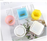 3pcs Silicone Mold Flower Pot Round Square Crystal Jewelry Tools Moulds