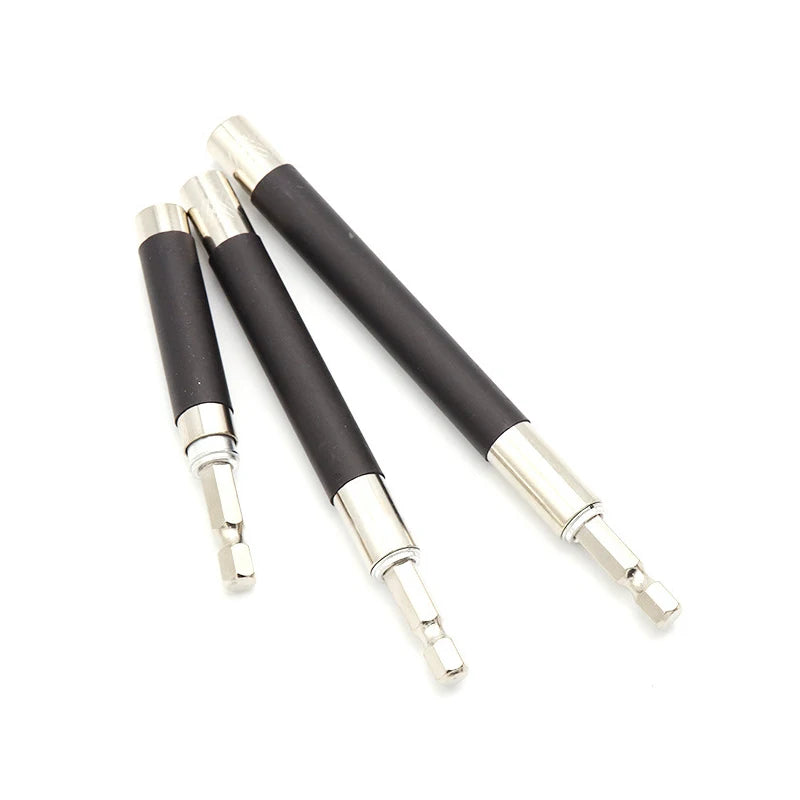3pcs Telescopic Drill Mandrels 6.35mm Shank Rotary Tools For Jewelry