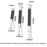 3pcs Telescopic Drill Mandrels 6.35mm Shank Rotary Tools For Jewelry