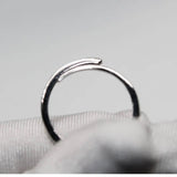 Phosphosiderite Adjustable Copper Ring - 8*10mm