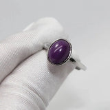 Phosphosiderite Adjustable Copper Ring - 8*10mm