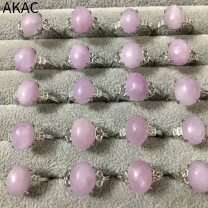 Natural Kunzite Adjustable Women Ring Approx 8-10*10-13mm