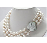 Elegant Rice Freshwater Cultured Pearl Necklace