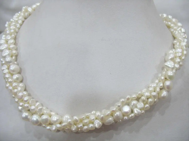 Baroque Freshwater Pearl Beads 6-8mm 18inch Gift