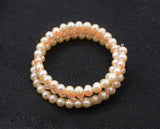 Freshwater Pearl Bracelet White Pink Purple Black 5-6mm