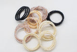 Freshwater Pearl Bracelet White Pink Purple Black 5-6mm