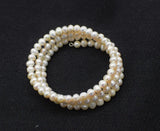 Freshwater Pearl Bracelet White Pink Purple Black 5-6mm