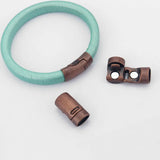 3 Sets Magnetic Clasp for 10x6mm Leather Cord Bracelet